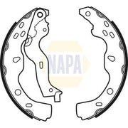 NAPA Brake Shoe Set Axle Kit fits Fiat Sedici 2006-2014 1.6 1.9 2.0