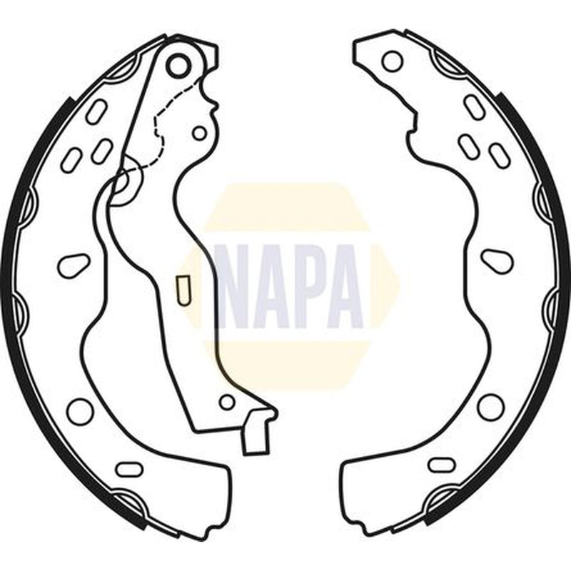 NAPA Brake Shoe Set Axle Kit fits Fiat Sedici 2006-2014 1.6 1.9 2.0