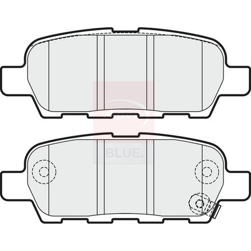 Apec Front Vented & Rear Vented Brake Discs & Pads fits Nissan Tiida 2013 on 1.6