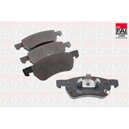 FAI Front Brake Pad Set fits MG Zs SUV 2017 on 1.0 1.5