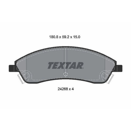 Textar Front Brake Pad Set 2426801