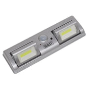 Sealey GL931 Auto Light 1.2W COB LED with PIR Sensor 3 x AA Cell Sealey - Dynamic Drive
