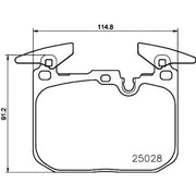 Mintex Front Brake Pad Set fits BMW 1 Sports Hatch 2011-2019
