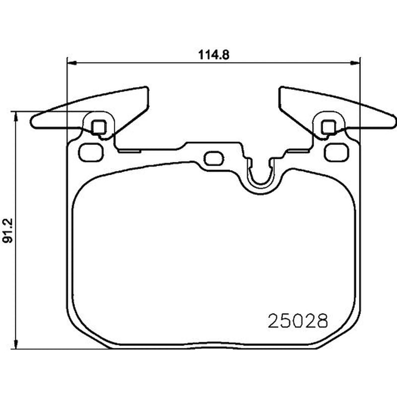 Mintex Front Brake Pad Set fits BMW 1 Sports Hatch 2011-2019