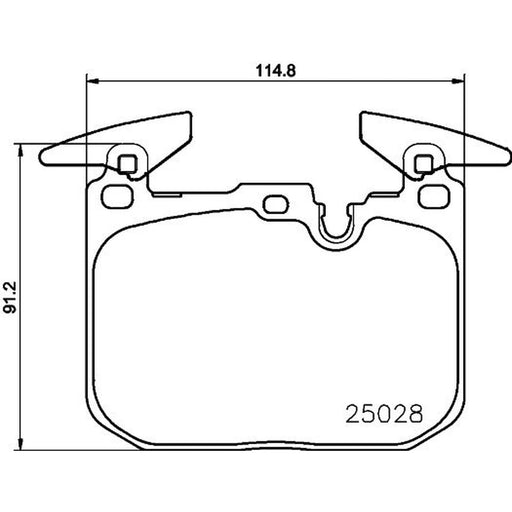 Mintex Front Brake Pad Set fits BMW 1 Sports Hatch 2011-2019