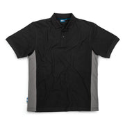 Tough Grit 2-Tone Polo Black / Charcoal XS 937198 Tough Grit  - Dynamic Drive