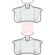 Apec Rear Brake Pad Set PAD1814