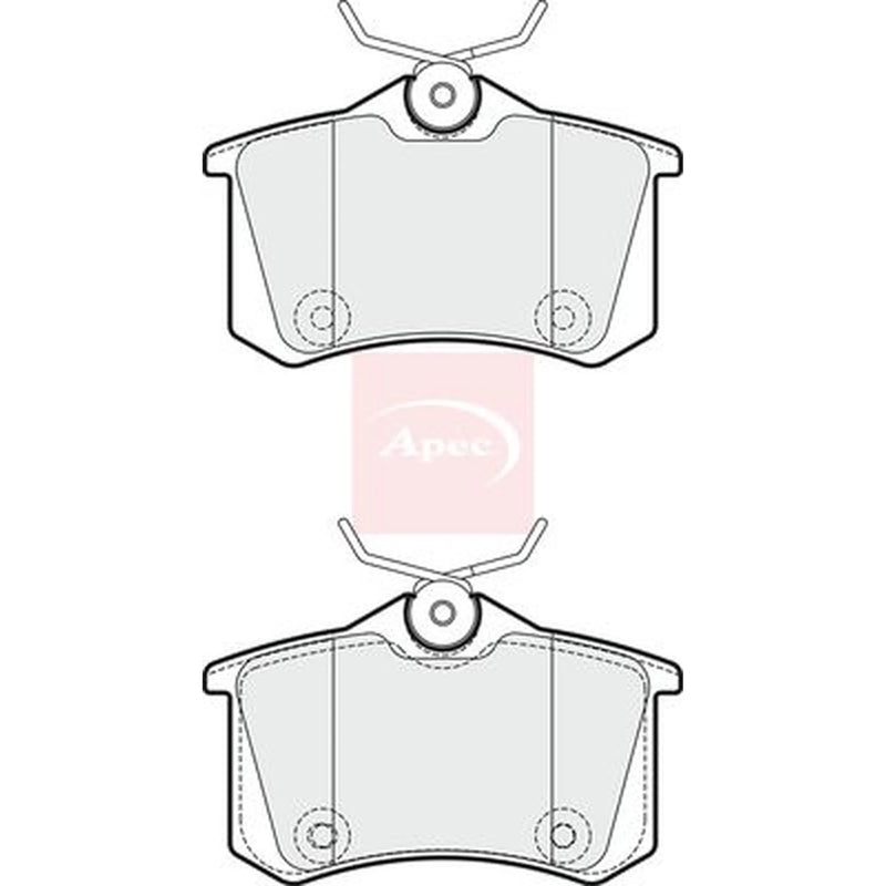 Apec Rear Brake Pad Set PAD1814