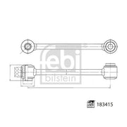 Febi Stabiliser Bar Link Coupling Rod Rear Right 183415