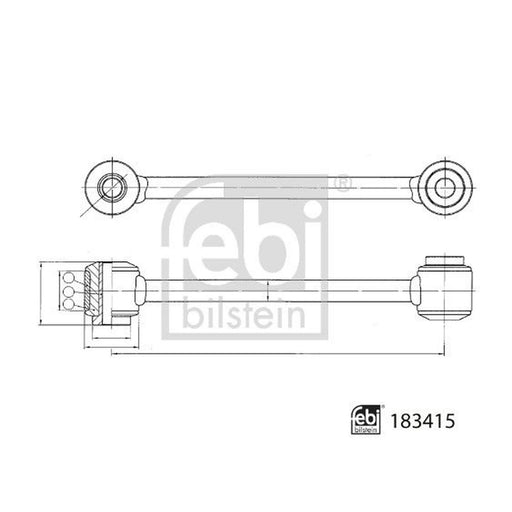 Febi Stabiliser Bar Link Coupling Rod Rear Right 183415
