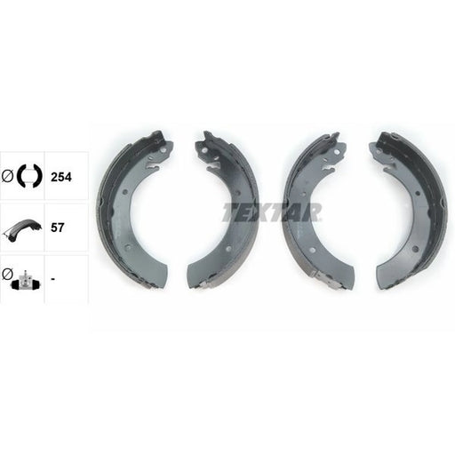 Textar Brake Shoe Set Axle Kit 91015700