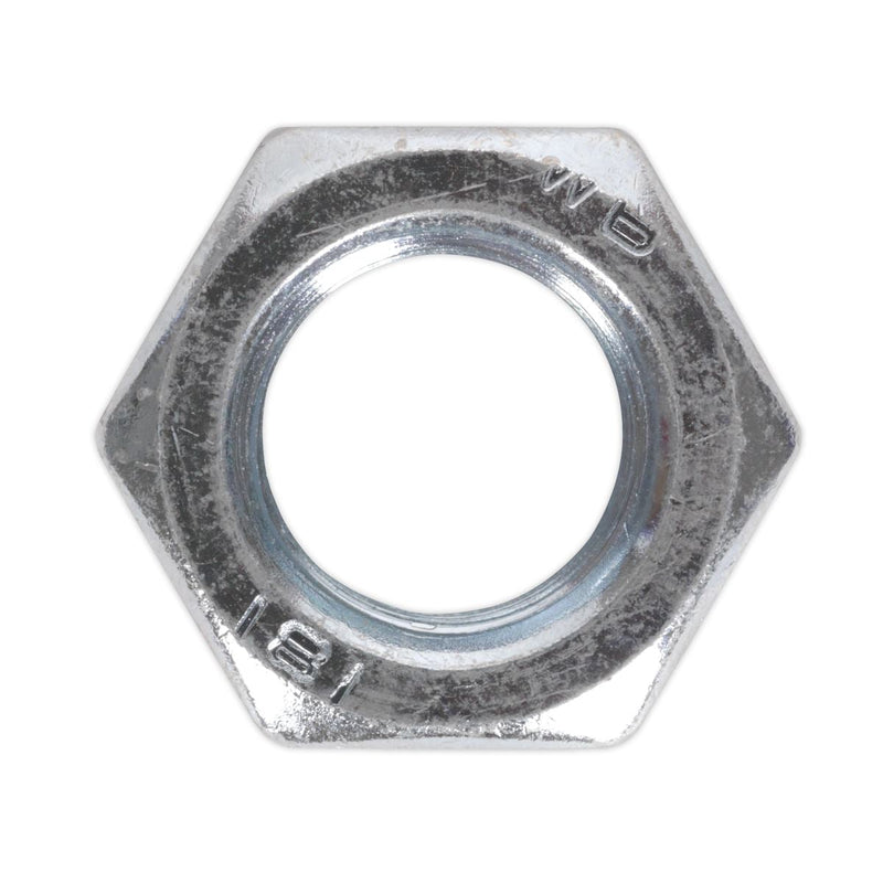 Sealey Steel Nut DIN 934 M24 Zinc Pack of 5 SN24 Sealey - Dynamic Drive