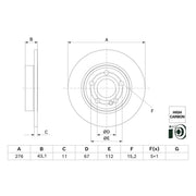 Bosch Front & Rear Brake Discs & Pads fits Mercedes-Benz A-Class 2022 on 177.185