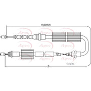 Apec Handbrake Cable Right Rear CAB1246