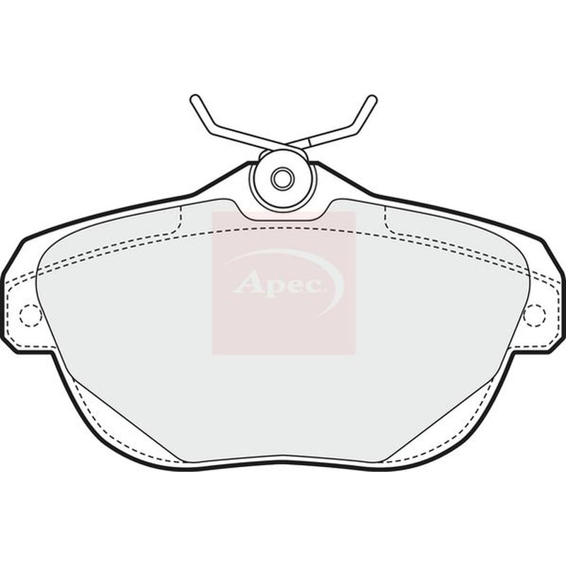 Apec Rear Brake Pad Set fits Citroën C6 2005-2012 2.2 2.7 3.0