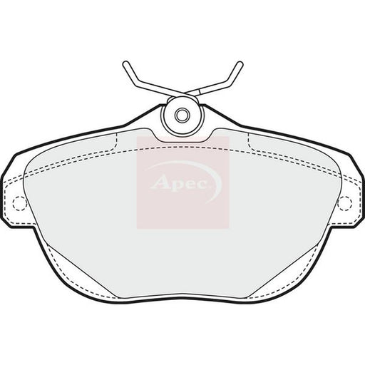 Apec Rear Brake Pad Set fits Citroën C6 2005-2012 2.2 2.7 3.0