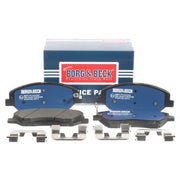 Borg & Beck Front & Rear Brake Discs & Pads fits Hyundai Santa Fé II 2006-2012