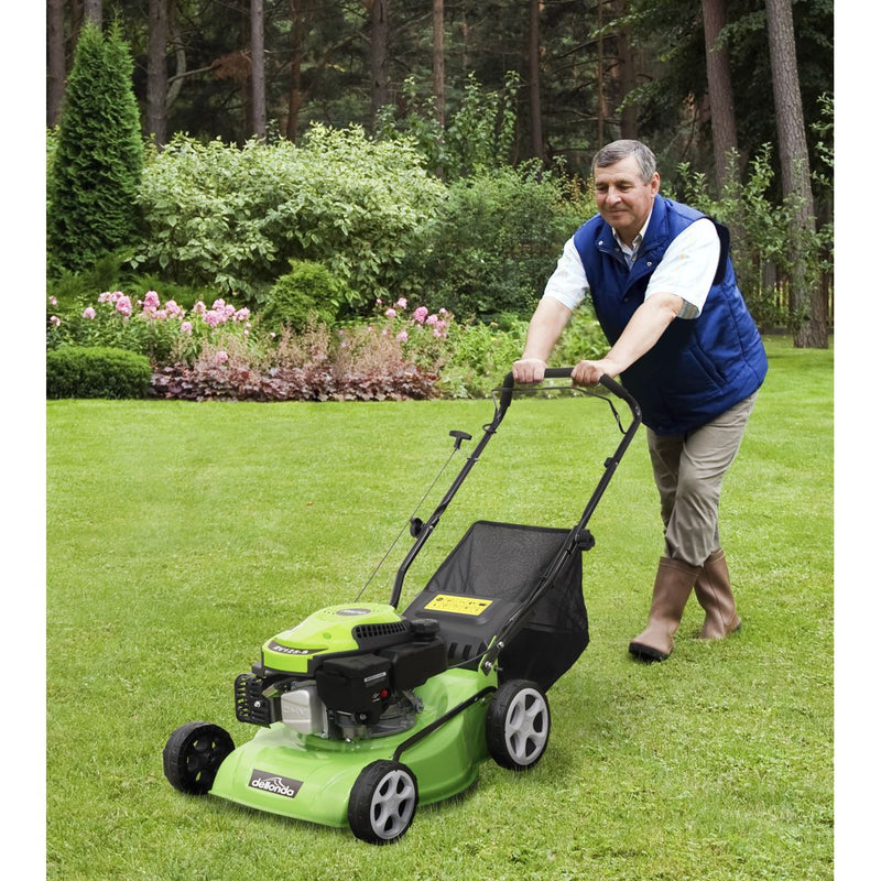 Dellonda 132cc 16"/40cm Hand-Propelled Petrol Lawnmower - 4-Stroke Dellonda  - Dynamic Drive