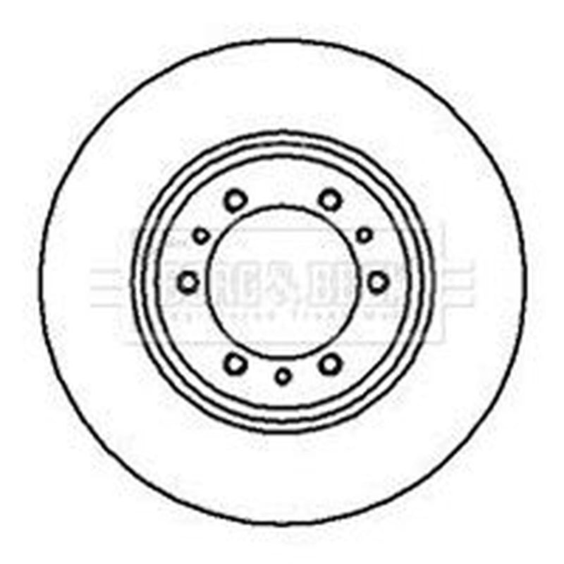 Borg & Beck 2 x Vented Front Brake Discs BBD4086-x2