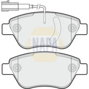 NAPA Front Brake Pad Set fits Citroën Nemo 2009-2010 1.3 1.4