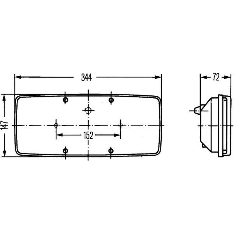 Hella Tail Light / Lamp P21W Left