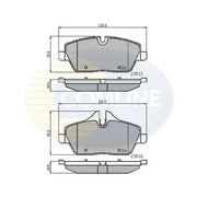Comline Front & Rear Pads fits Mini Mini 2006 on