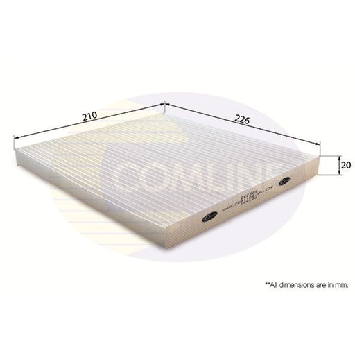Comline Cabin Air Filter (Pollen Filter) fits Nissan Micra IV 2010-2020 1.2