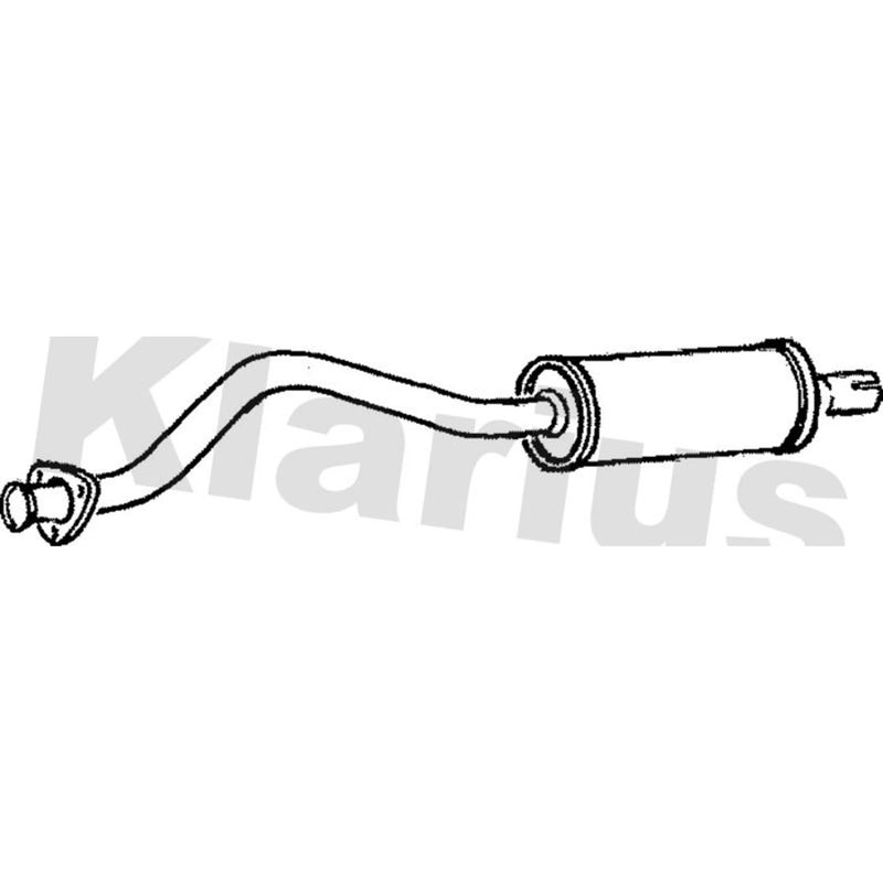 Klarius Box With Tail Pipe Rear fits Land Rover 110/127 1983-1990 2.5