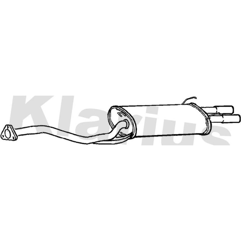 Klarius Box With Tail Pipe Rear fits Rover 800 1988-1999
