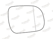 Summit Stick-On Aspheric Mirror Glass fits Toyota Hilux 05 to 16 RHS Summit - Bars 4 Cars