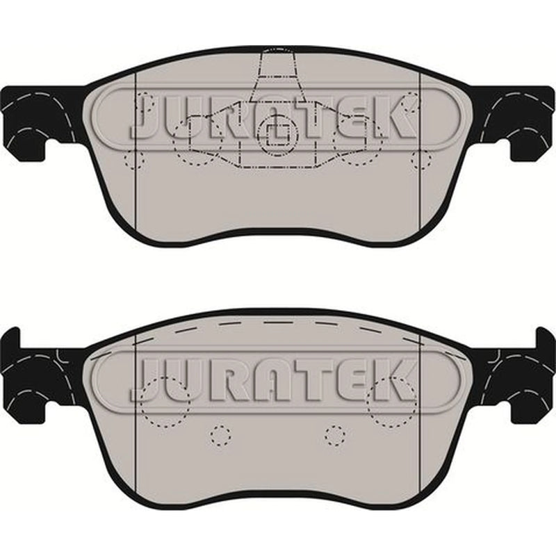 Juratek Front Brake Vented Discs & Pads fits Ford Fiesta VII 2018 on 1.5