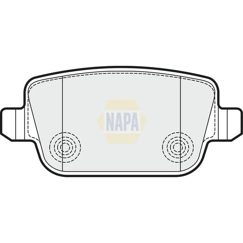 NAPA Rear Brake Pad Set fits Ford Focus II 2009-2011 2.5
