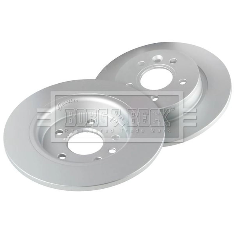 Borg & Beck Rear Brake Solid Discs & Pads fits Volvo V40 Cross Country 2013-2019