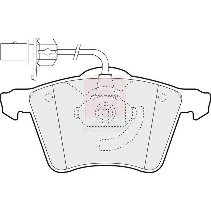 Apec Front Brake Pad Set fits Ford Galaxy 1996-2006 1.9
