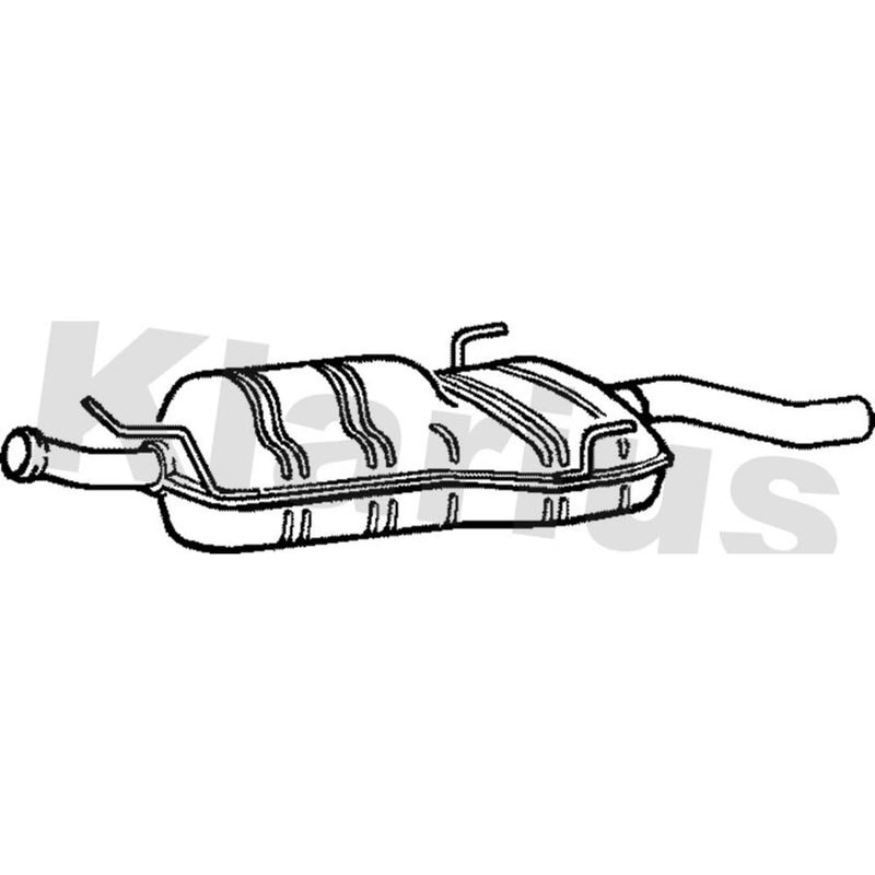 Klarius Box With Tail Pipe Rear fits Saab 9-3 1998-2003 2.0