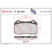Brembo 4 x Rear Brake Pad Set fits Hyundai Genesis 2008-2014 2.0 3.8