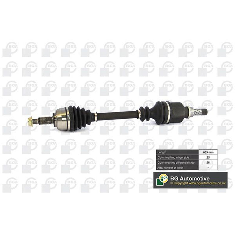 BGA CV Drive Shaft Driveshaft Front Left fits Renault Grand Scénic II 2004-2009