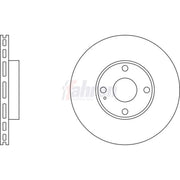 Fahren 2 x Vented Brake Discs fits Mazda MX-5 1993-2005 1.6 1.8