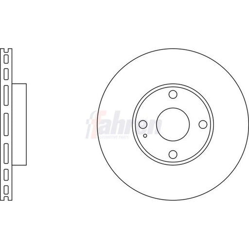 Fahren 2 x Vented Brake Discs fits Mazda MX-5 1993-2005 1.6 1.8