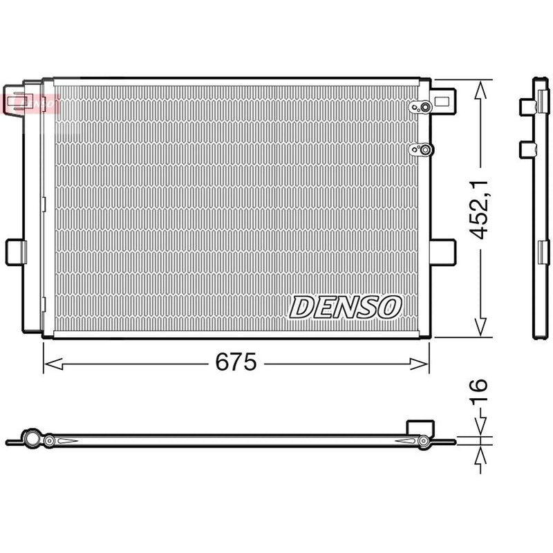 Denso Air Conditioning Condenser fits VW Amarok 2010-2022 2.0 3.0