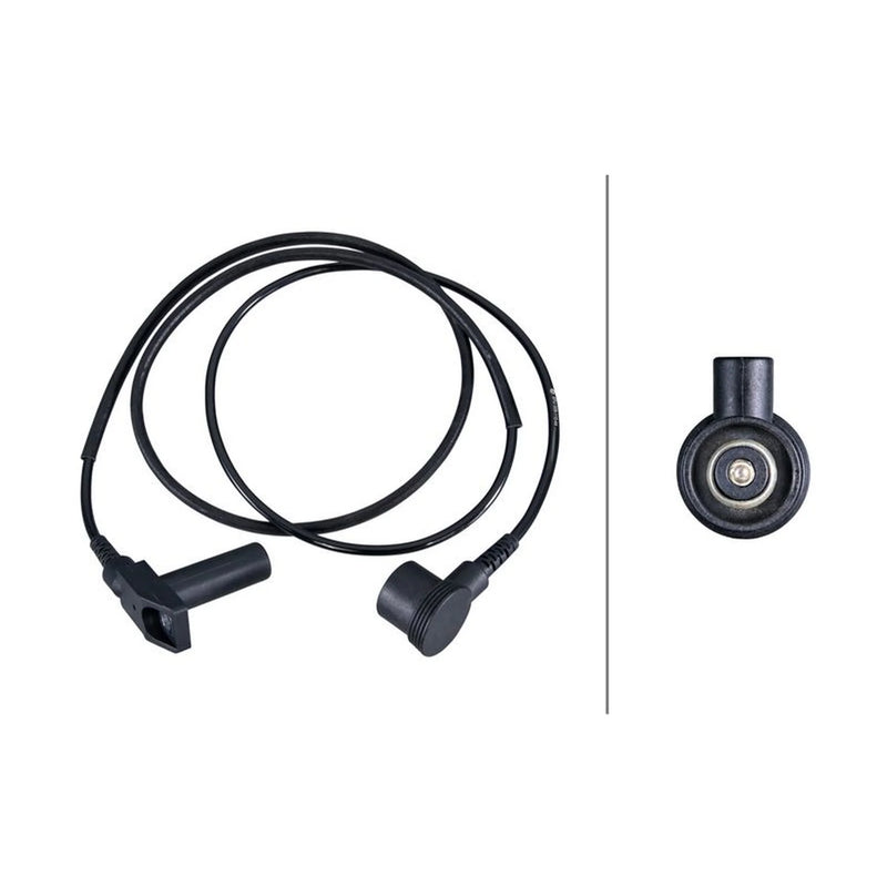 Hella Crankshaft Position Sensor Flywheel side fits Mercedes-Benz 124 1985-1993