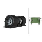 Hella Heater Blower Fan fits Mercedes-Benz Actros 1996-2002