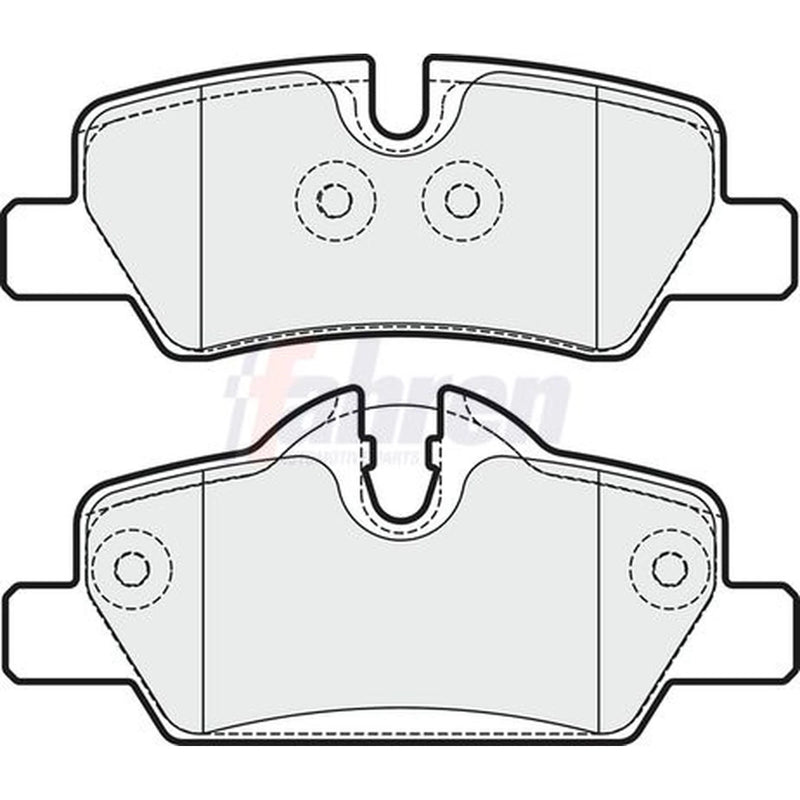 Fahren Rear Brake Solid Discs & Pads fits Mini Mini 2013-2020