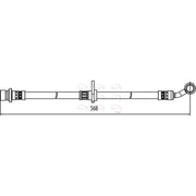 Apec Brake Hydraulic Hose Line Front Left HOS3995