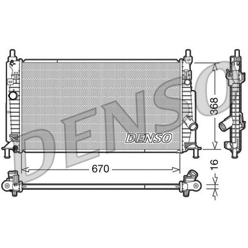 Denso Engine Radiator fits Mazda 3 2008-2014 1.6 2.0 2.3