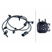 Hella ABS Wheel Speed Sensor Rear 6PU 358 251-681