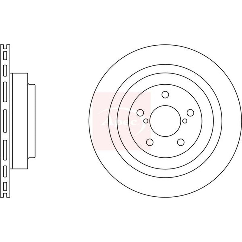 Apec Front & Rear Brake Discs & Pads fits Subaru Legacy 2002-2003 2.0