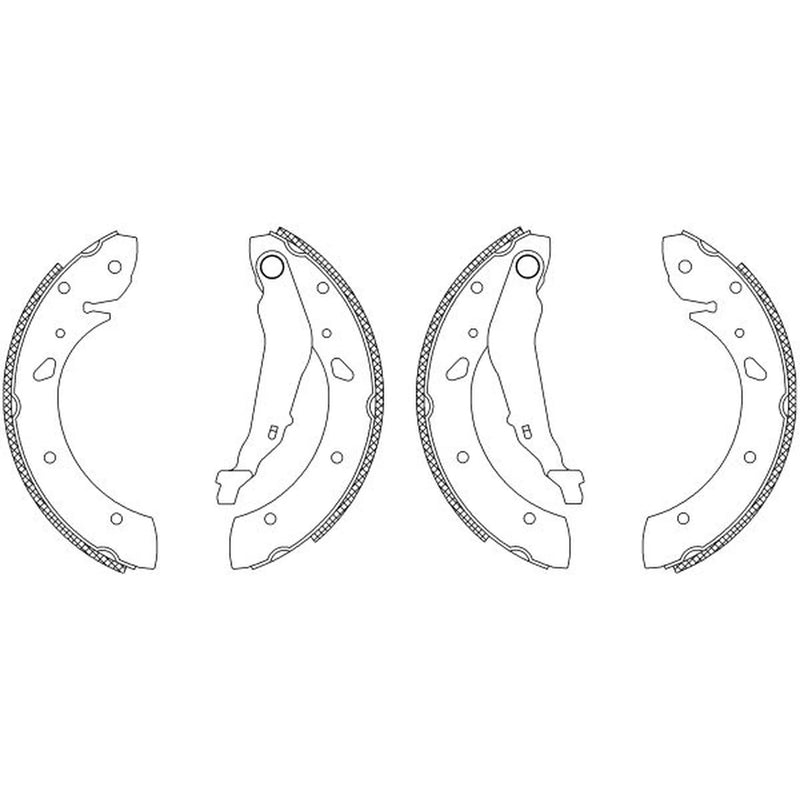 Mintex Brake Shoe Set Axle Kit fits Toyota Avensis 1997-2003 1.6 1.8 2.0