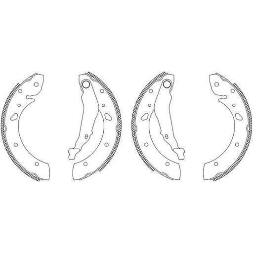 Mintex Brake Shoe Set Axle Kit fits Toyota Avensis 1997-2003 1.6 1.8 2.0