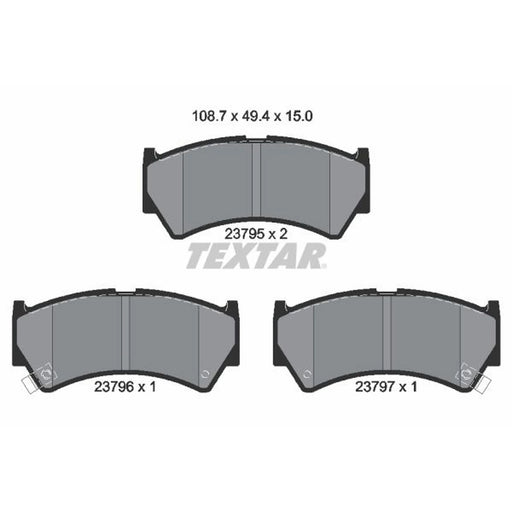 Textar Front Brake Pad Set 2379501